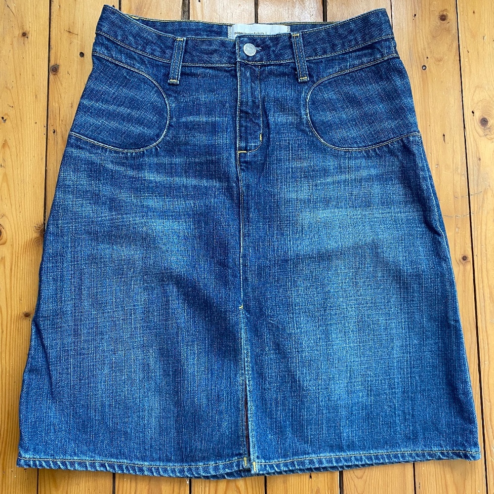 Classic Blue Denim Skirt - Women